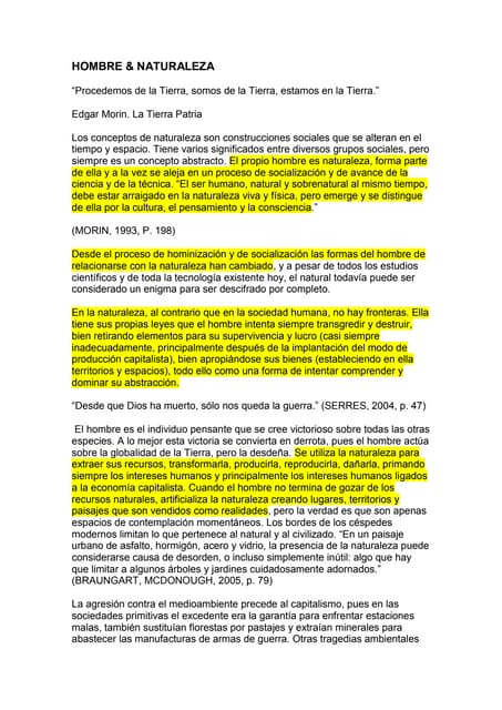 Historia del Hombre y su Relación con la Naturaleza
