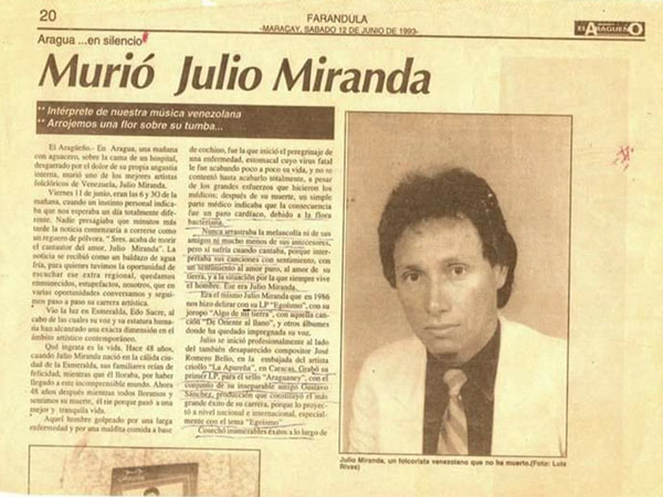 Historia de Julio Miranda