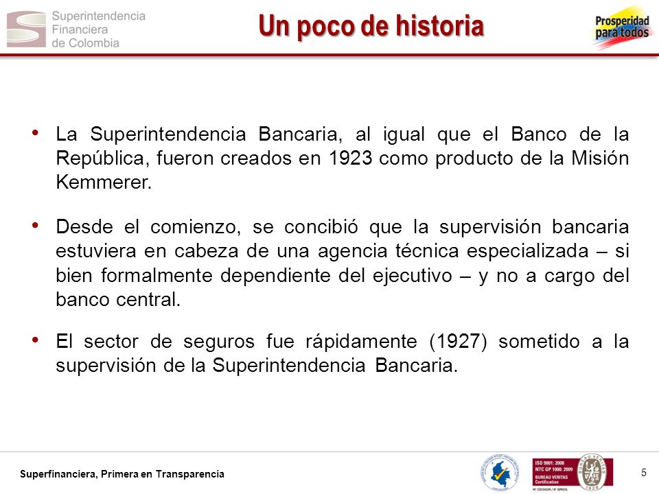 Historia de la Superintendencia Financiera de Colombia