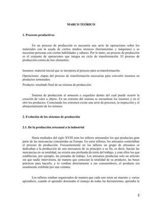 ¿Cómo surgieron los procesos de produccion?
