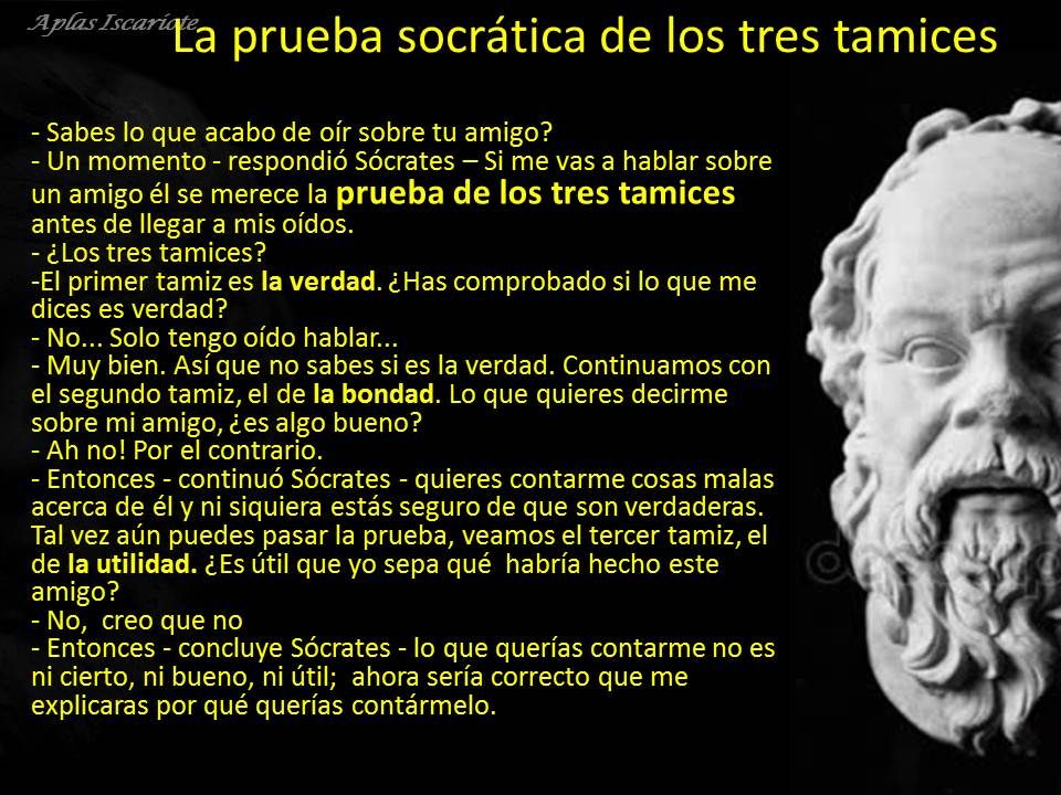 ¿Que pensaba Sócrates sobre el chisme?