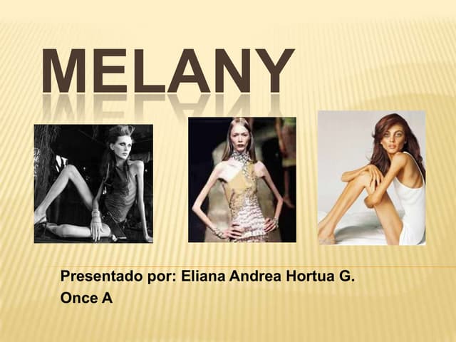 ¿Qué hay dentro de los capítulos de la historia de Melany anoréxica?